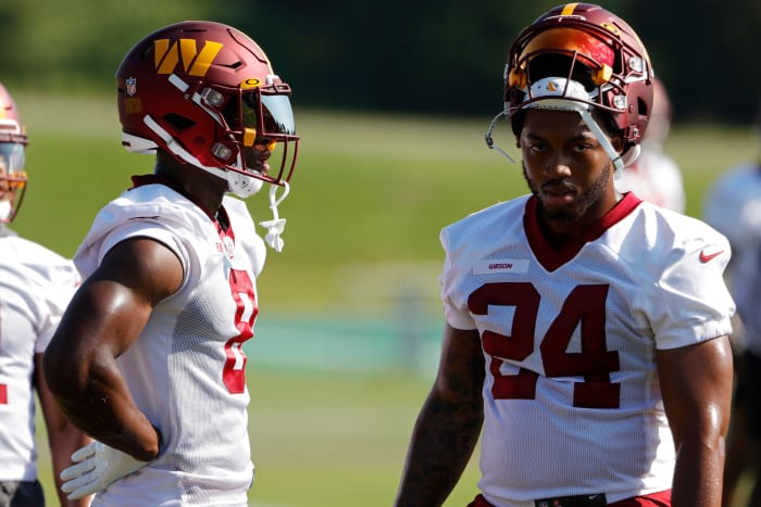 Brian Robinson Jr. and Antonio Gibson are the running back tandem for the Washington Commanders.
